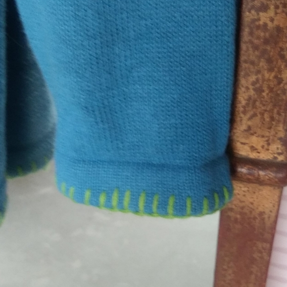 Quacker Factory Hand Detailed Cardigan Vintage FREE w/any Sweater Purchase - Picture 3 of 16